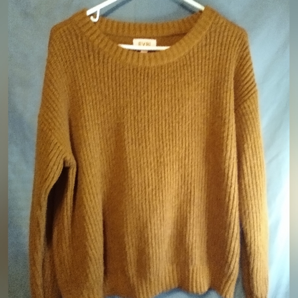 EVRI Women's rustic Brown step up chunky Sweater